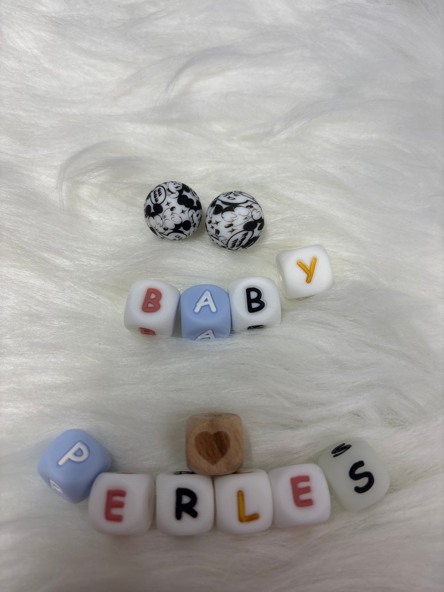 Perles Mickey 15 mm