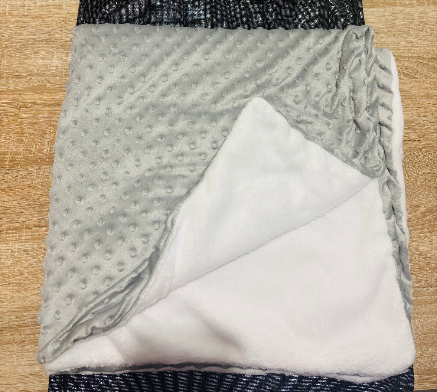 Couverture bébé minky personnalisée