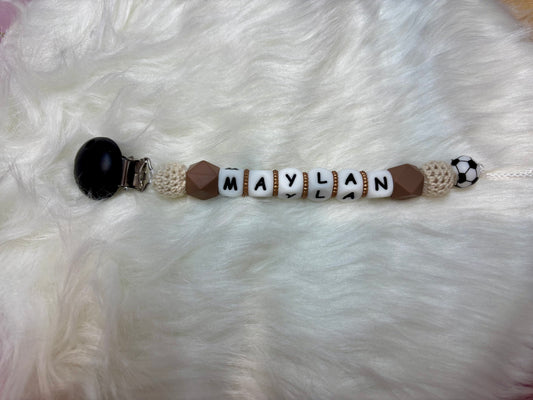 Attache tétines simples , animaux et drapeaux