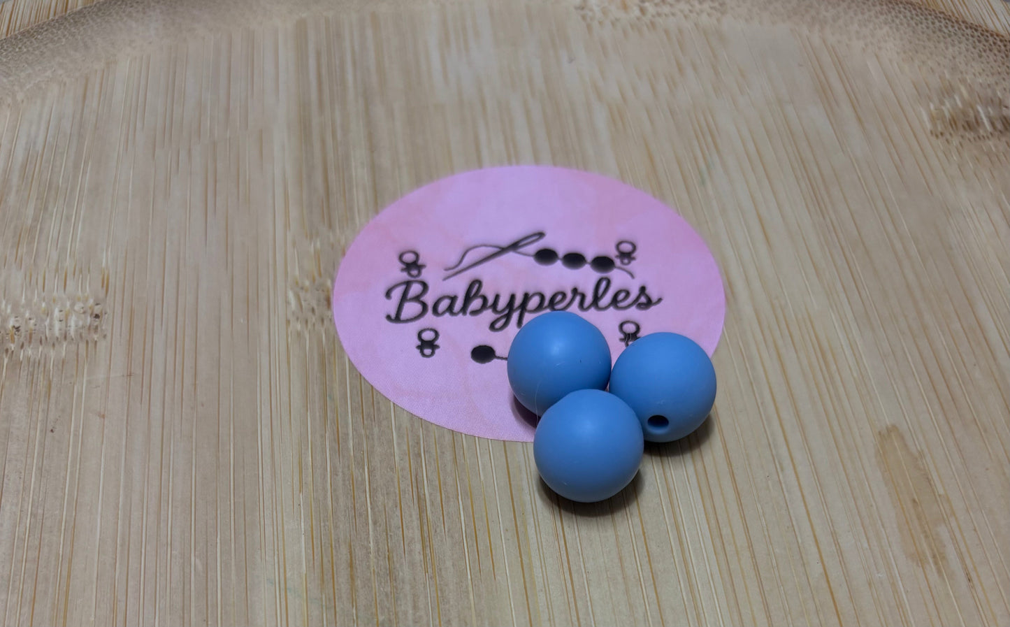 Perle 12 mm bleu