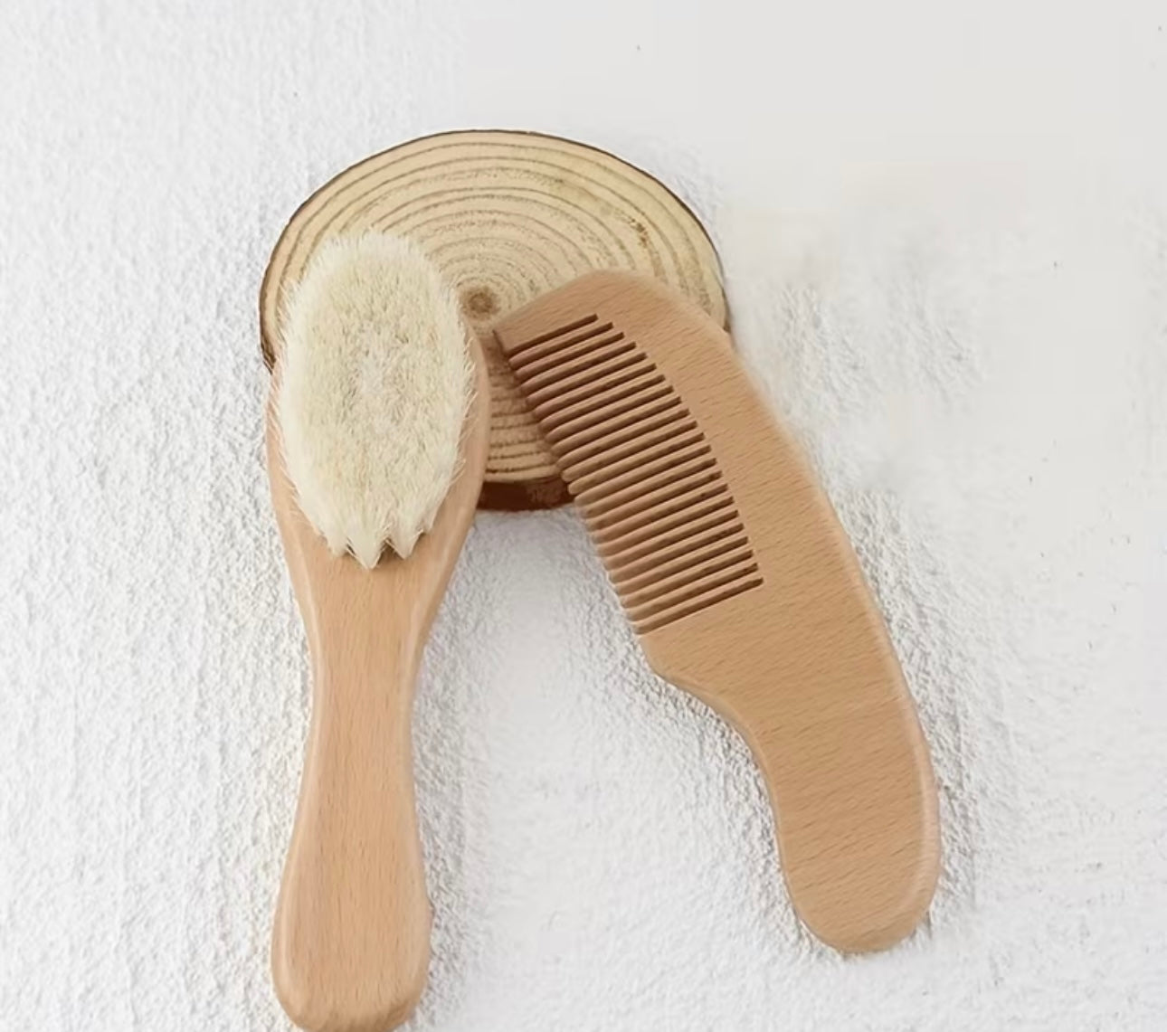 Ensemble brosse et peigne bébé à graver