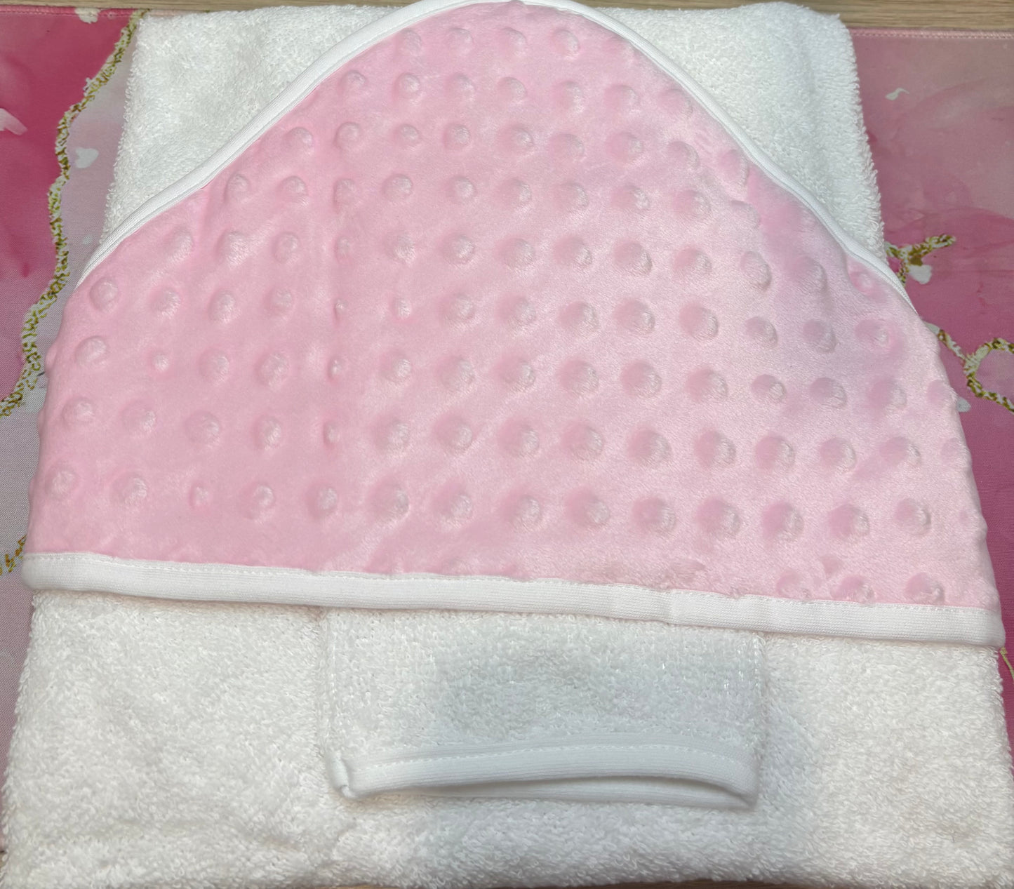 Cape de bain capuche minky