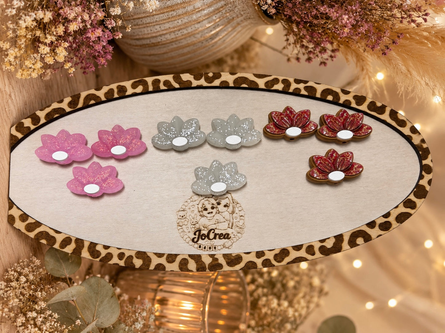 Fleurs de lys pailletées EXCLUSIVITÉ