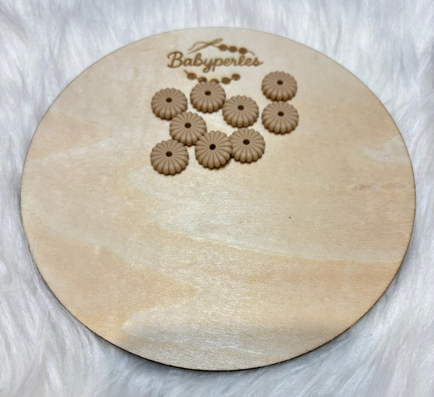 Lentilles fleur beige