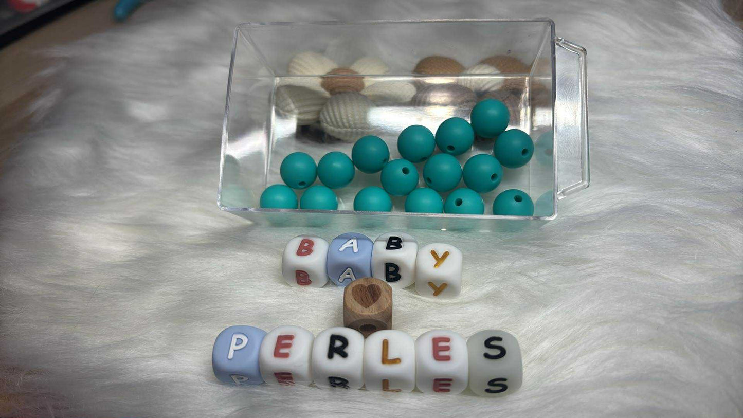 Perle ronde 12 mm turquoise