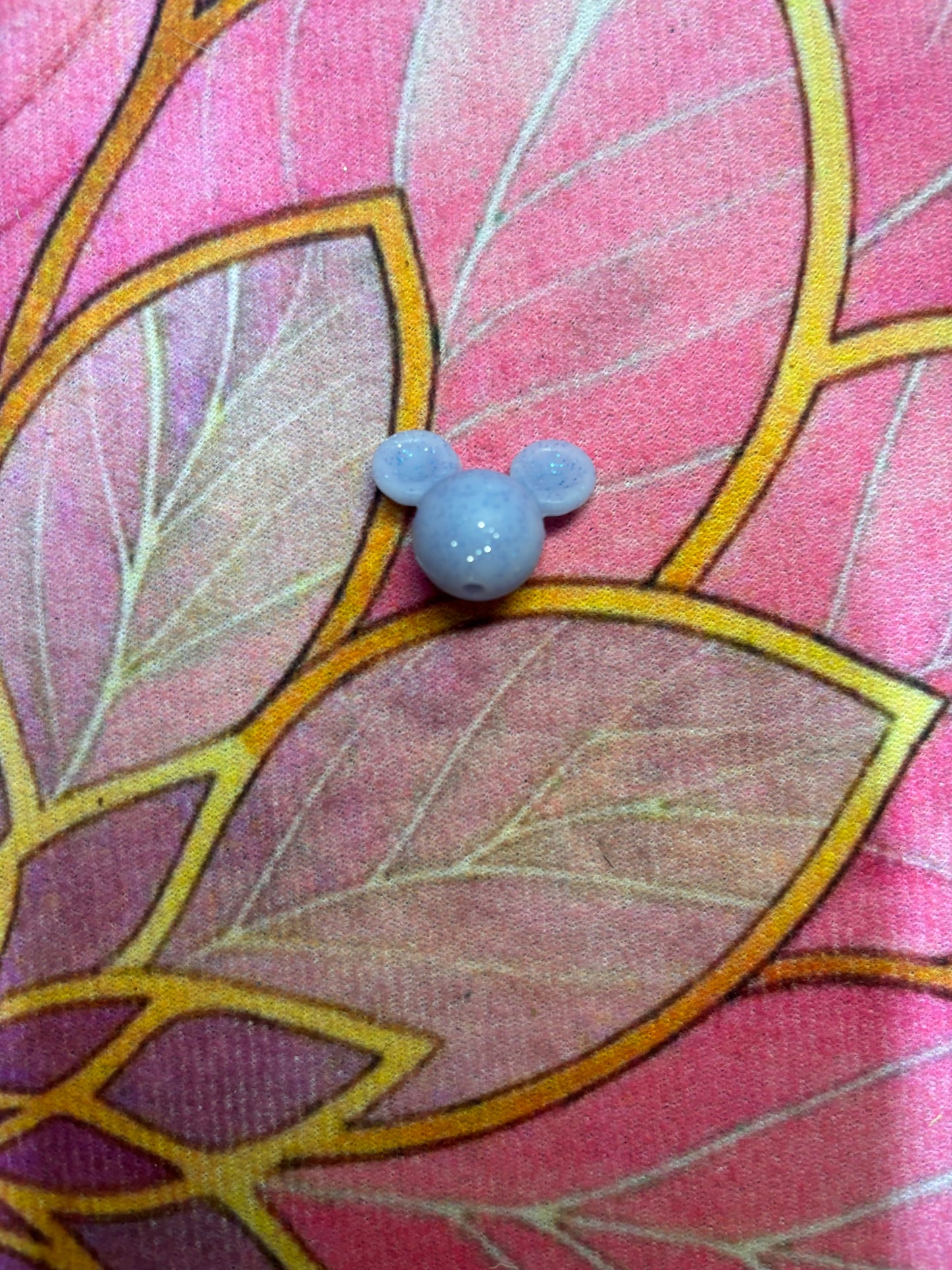 Tête de Mickey bleu pailletée