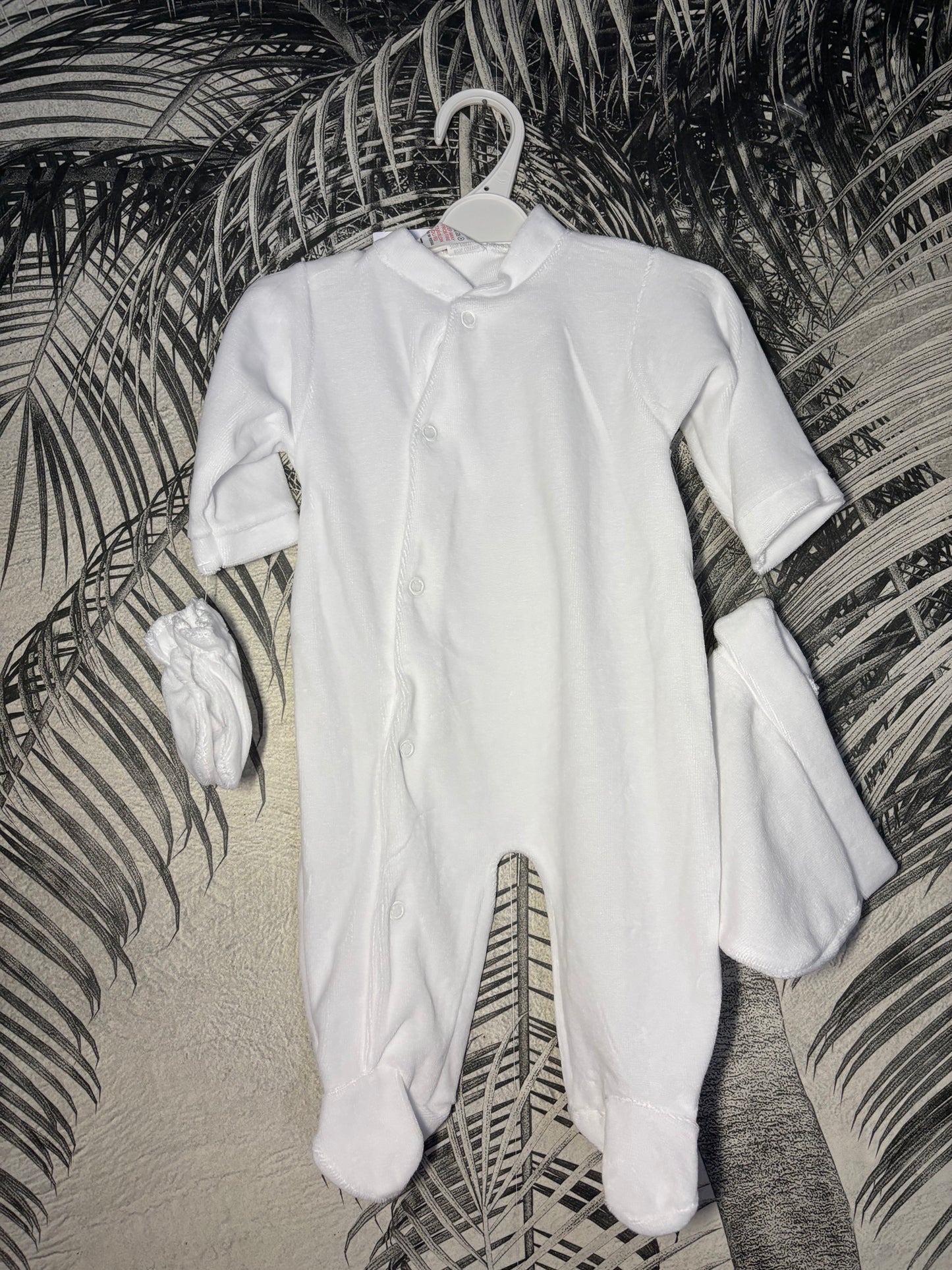 Pyjama trois pièces en velours 