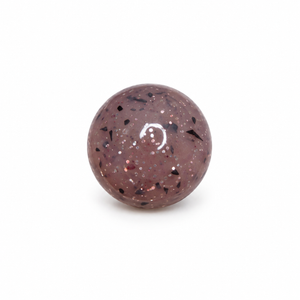 Perles glossy marron pailletée 