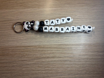 Porte clés 2 prénoms