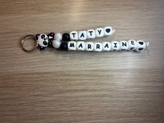 Porte clés 2 prénoms