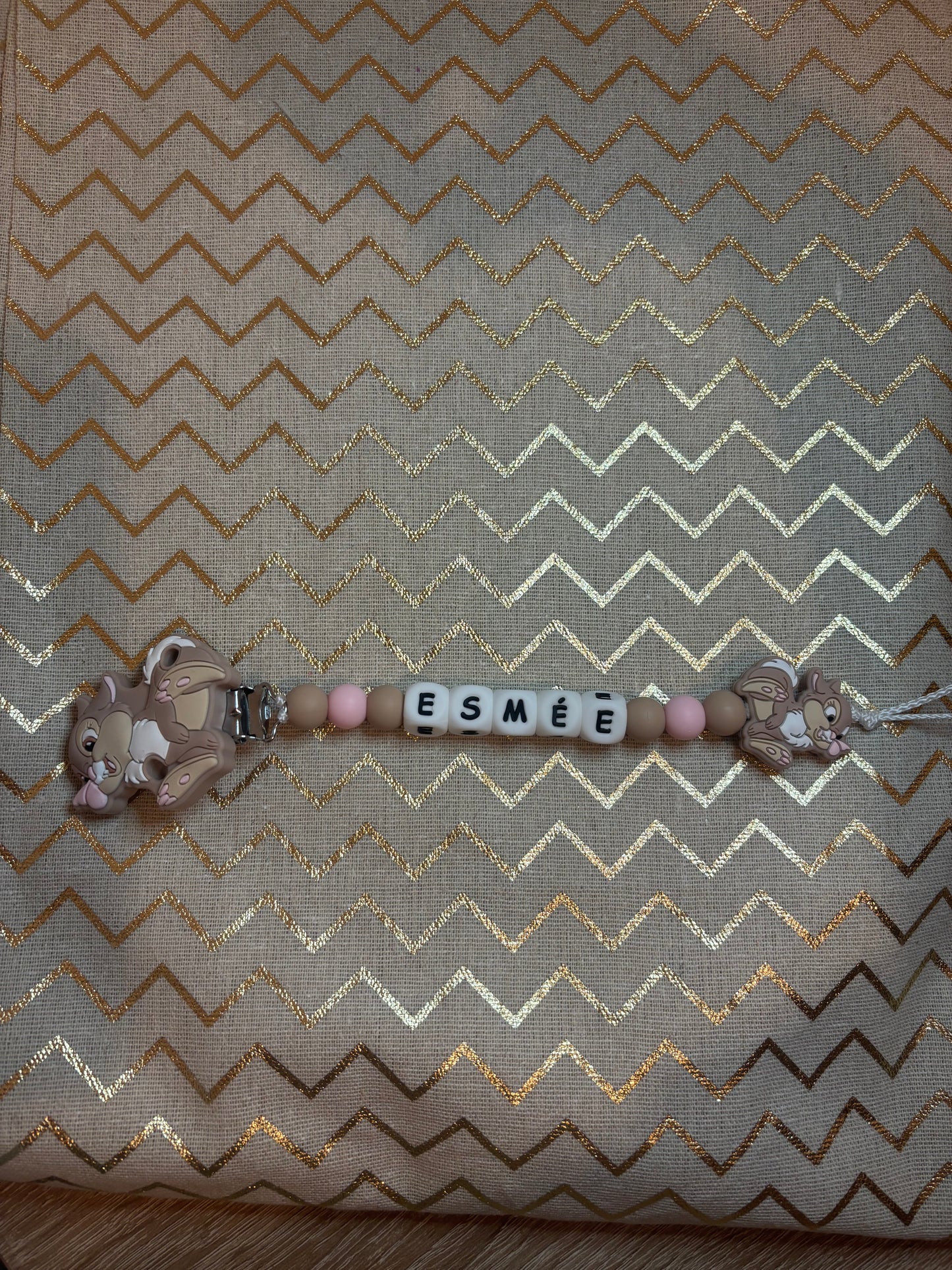 Attache tétine Miss Bunny