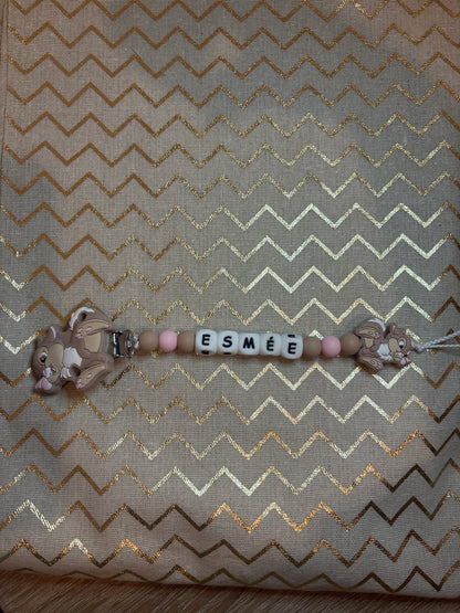 Attache tétine Miss Bunny