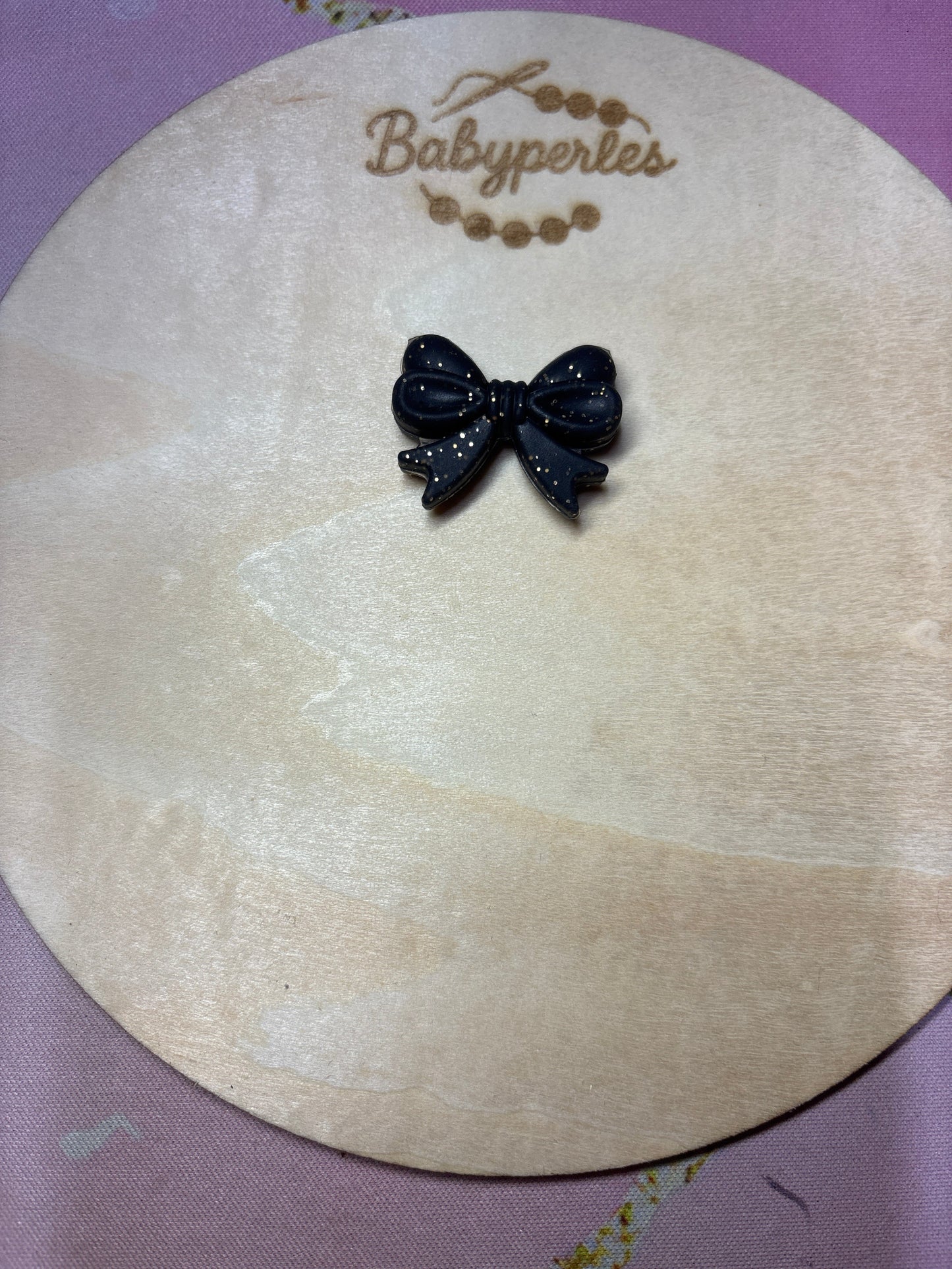 Noeud de papillon Noir pailletée