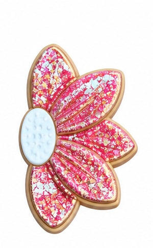 Fleur de lys marron or pailletée