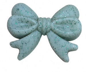 Noeud de papillon vert sauge pailletée