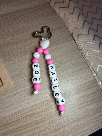 Porte clés 2 prénoms