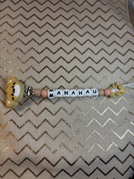 Attache tétine Autres Ourson