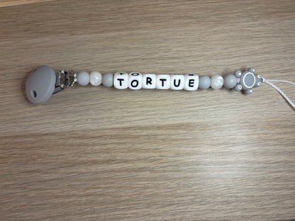 Attache tétines simples , animaux et drapeaux