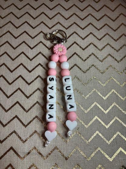 Porte clés 2 prénoms