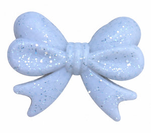 Noeud de papillon blanc pailletée