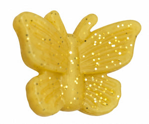 Papillon moutarde pailleté