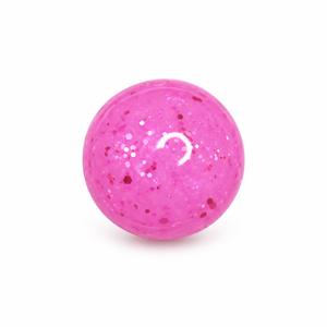 Perles glossy rose pailleté 