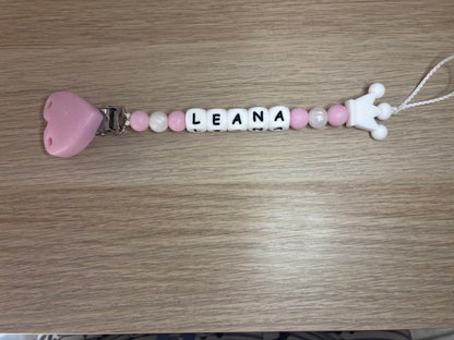 Attache tétines simples , animaux et drapeaux