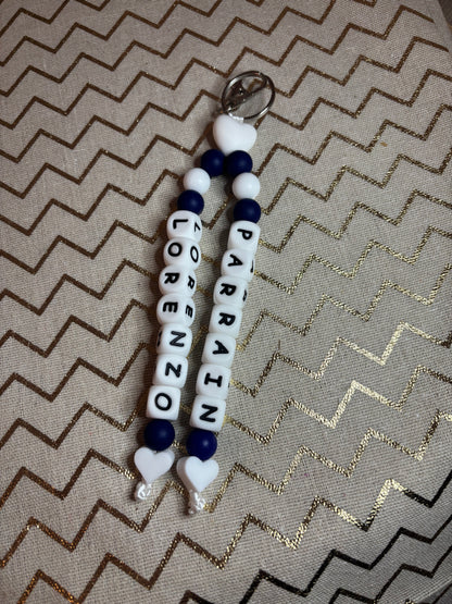 Porte clés 2 prénoms