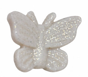 Papillon beige pailletée