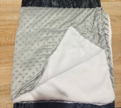 Couverture bébé minky personnalisée