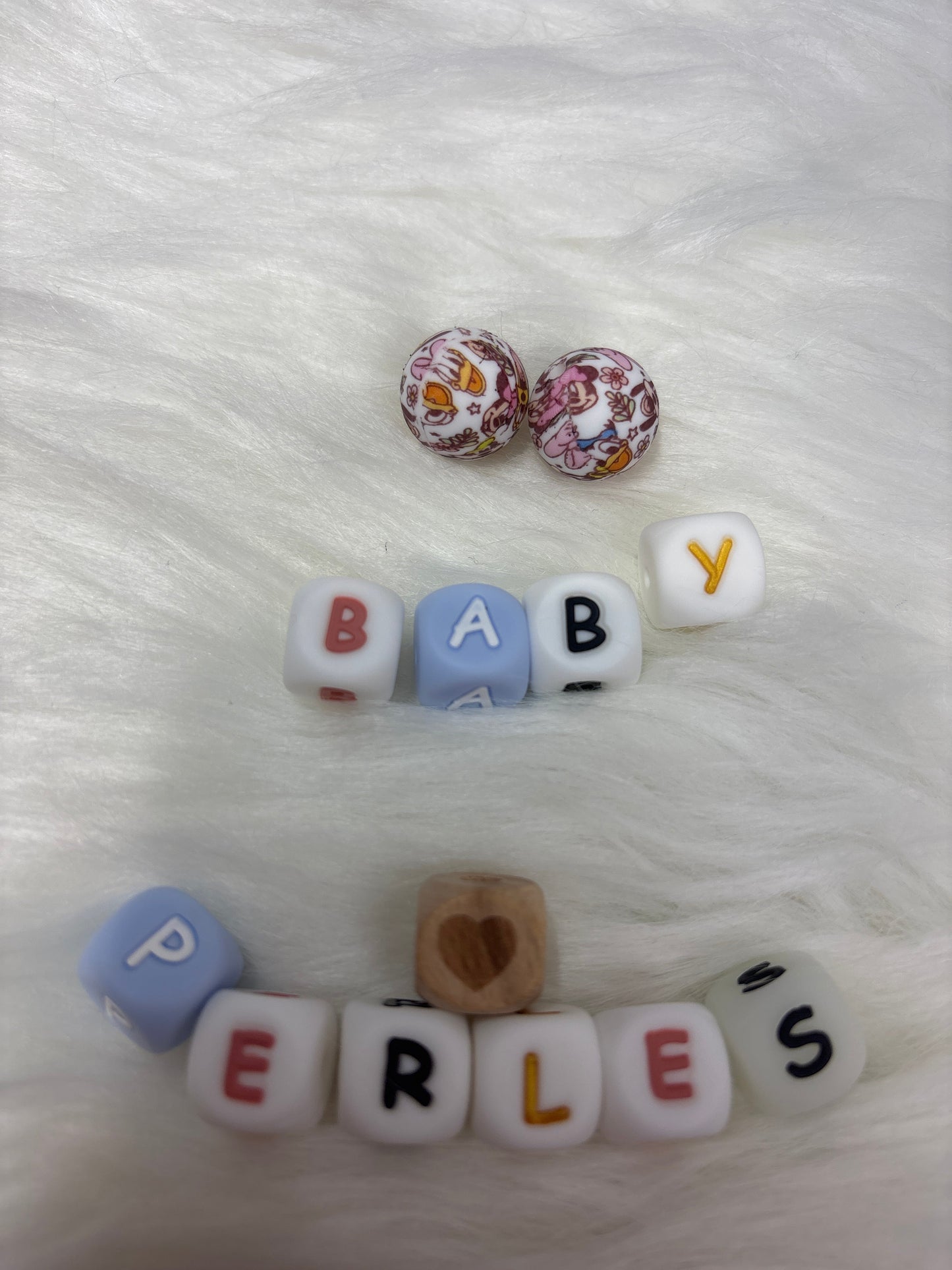 Perles Minnie  15 mm