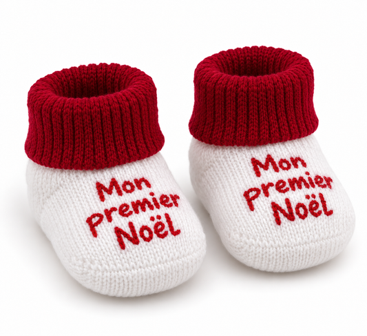 Chaussons Noël personnalisables avec prénom