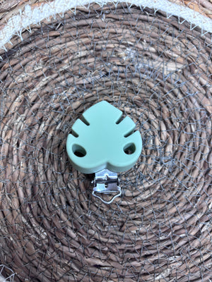 Clip feuille vert sauge
