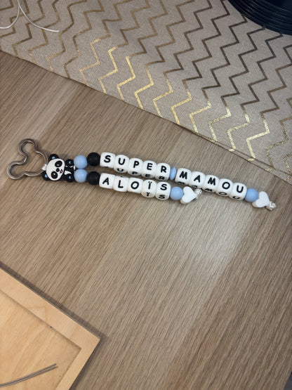 Porte clés 2 prénoms