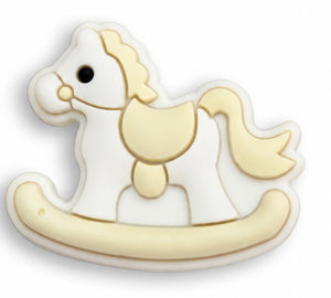 Cheval bascule beige