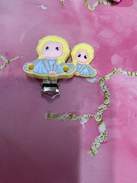 Attache tétine reine des neige