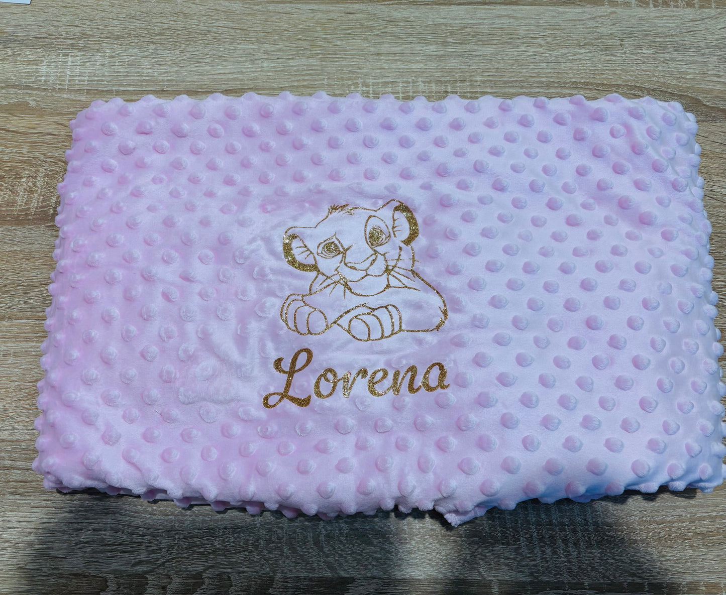 Couverture bébé minky personnalisée