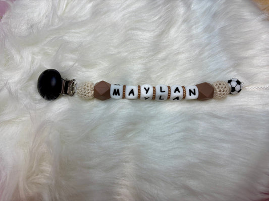 Attache tétines simples , animaux et drapeaux