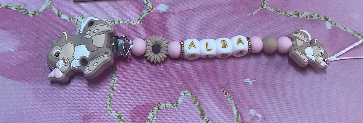 Attache tétine Miss Bunny