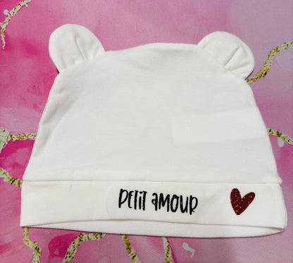 Bonnet blanc à personnaliser