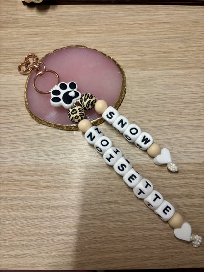 Porte clés 2 prénoms