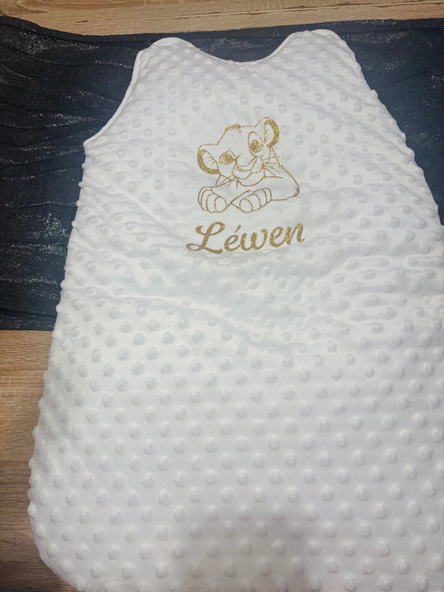 Gigoteuse matière minky à personnaliser