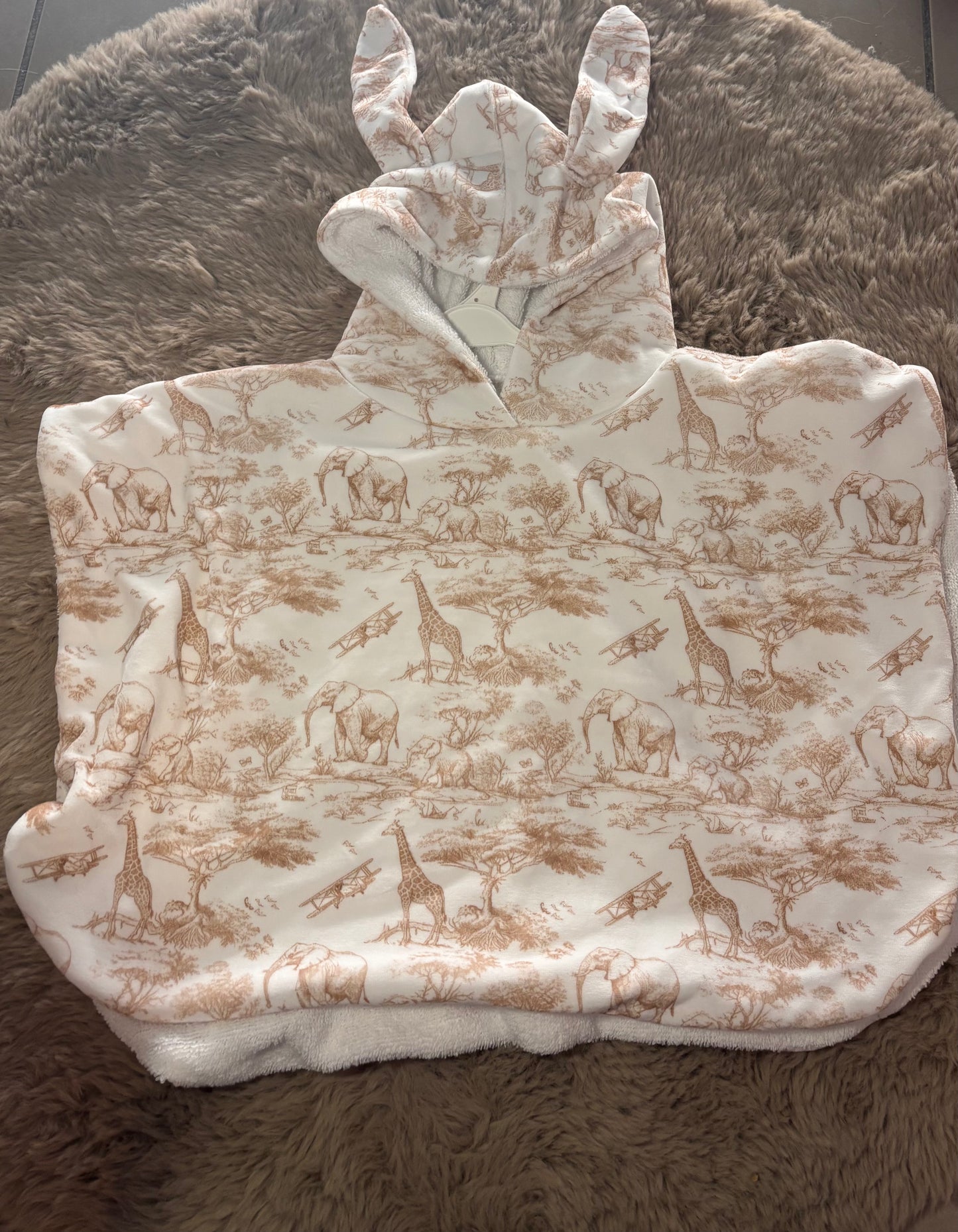 Poncho savane 0-3 ans