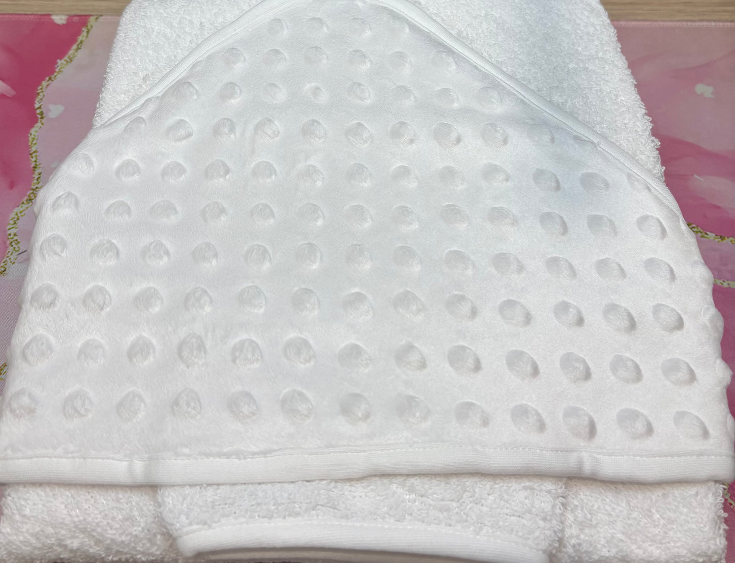 Cape de bain capuche minky