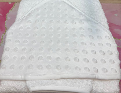 Cape de bain capuche minky