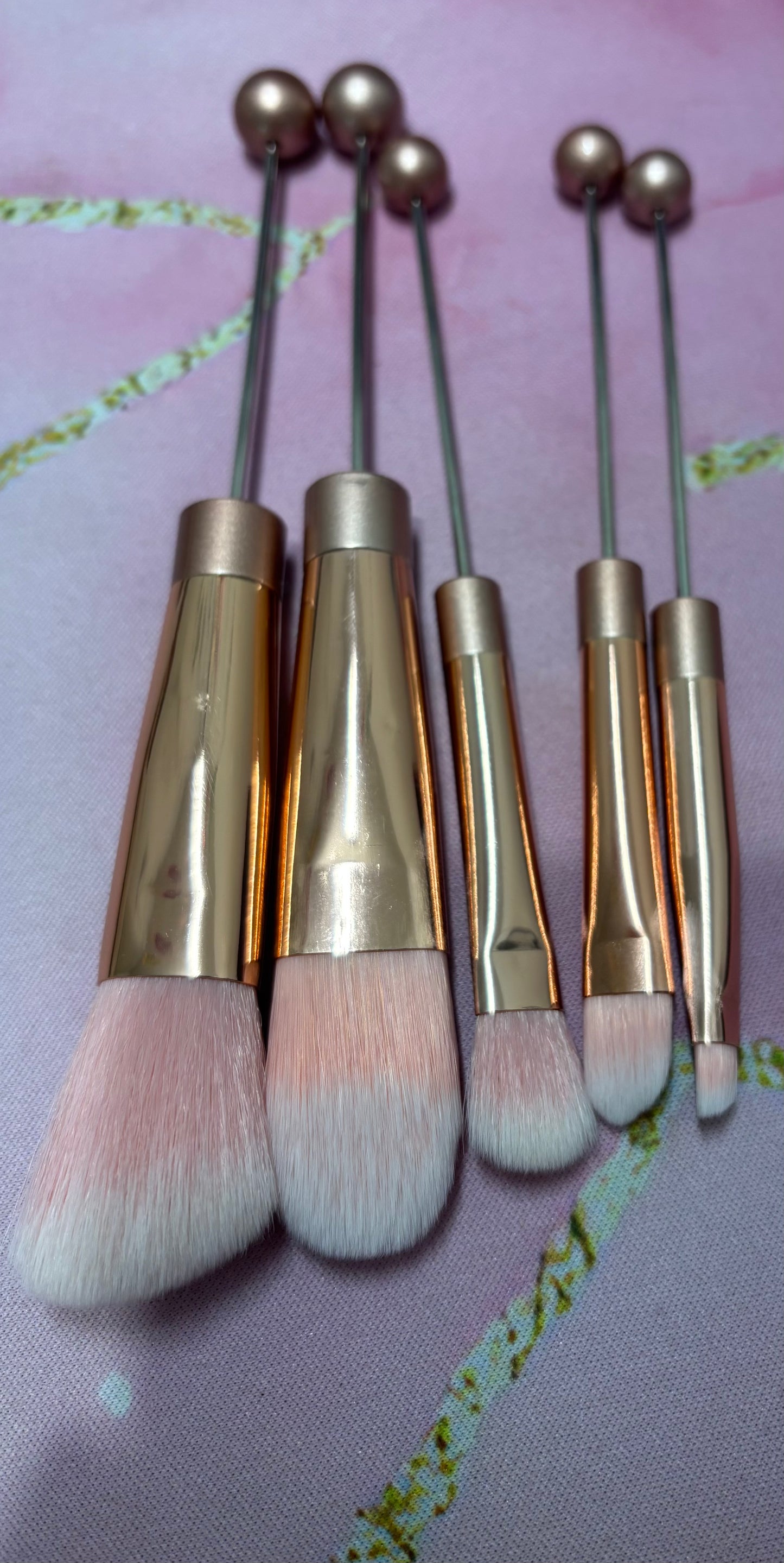 Lot de 5 Pinceaux maquillage à personnaliser