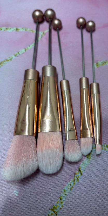 Lot de 5 Pinceaux maquillage à personnaliser