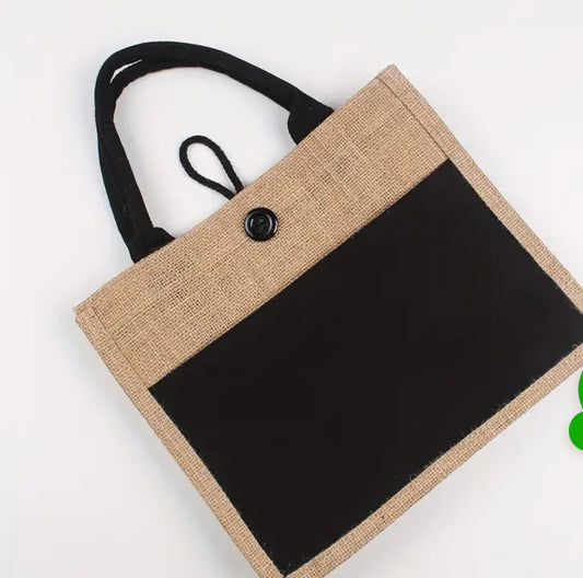 Cabas avec poche devant noir