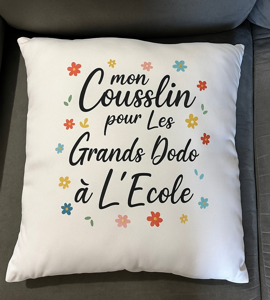Housse de coussin personnalisable à vos goûts