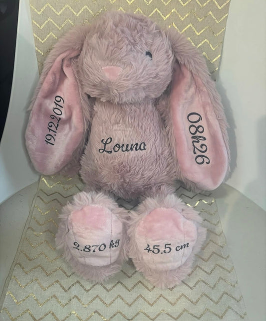 Lapin peluche à personnaliser